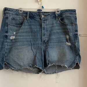 Old Navy Distressed Blue Jean Shorts